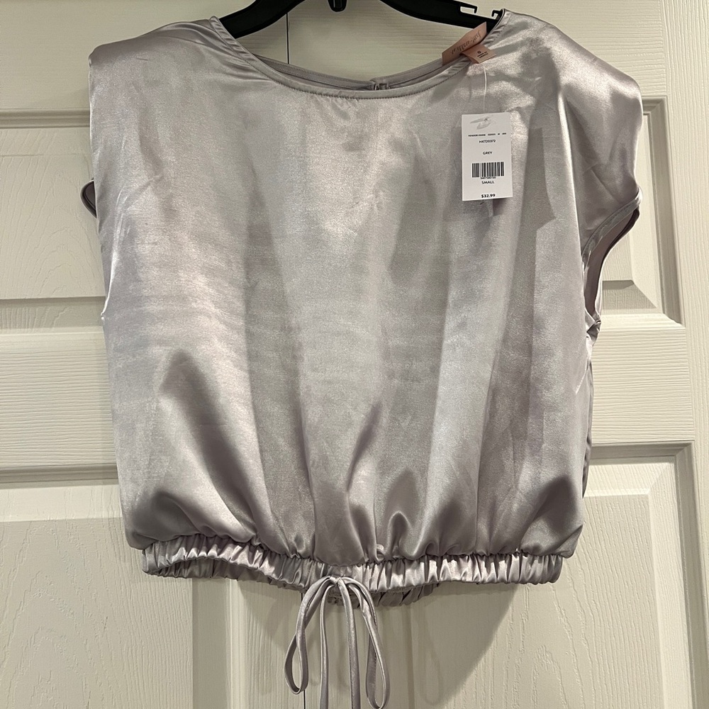 Silver blouse